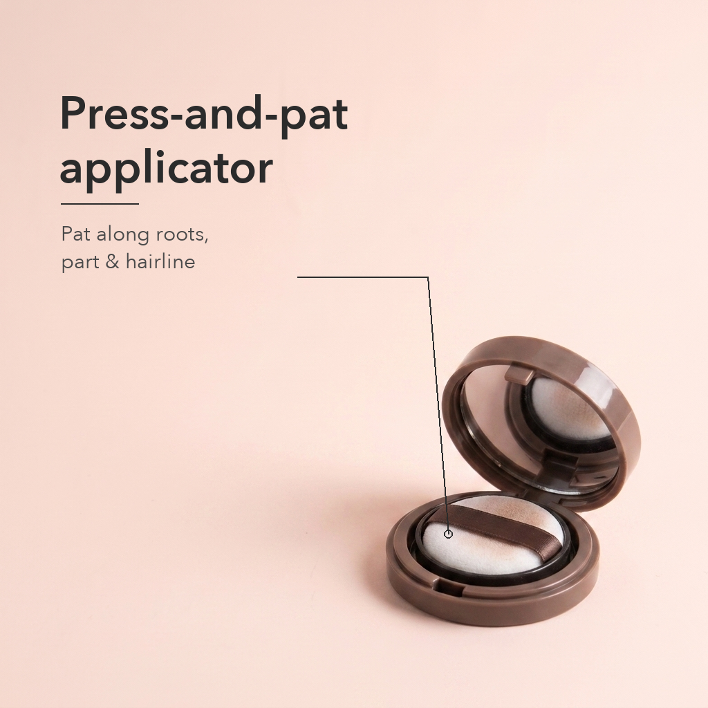 Root & Hairline Cover-Up Powder — press-and-pat sponge applicator