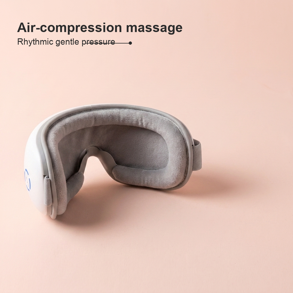 Feature callout: Air-compression massage — rhythmic gentle pressure
