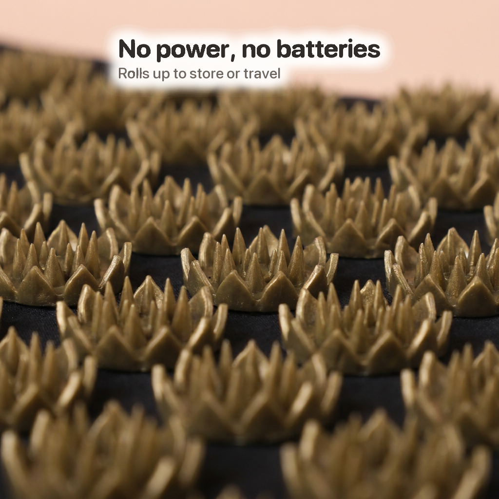 No power, no batteries — Rolls up to store or travel