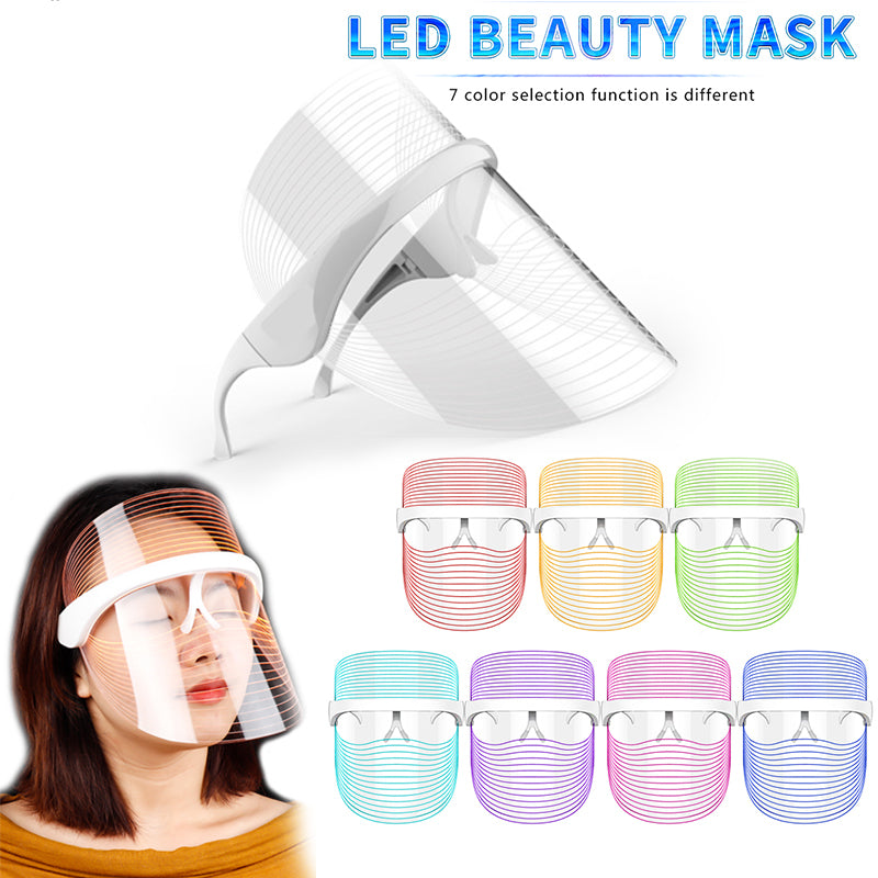 7-Colour LED Red-Light Therapy Face Mask