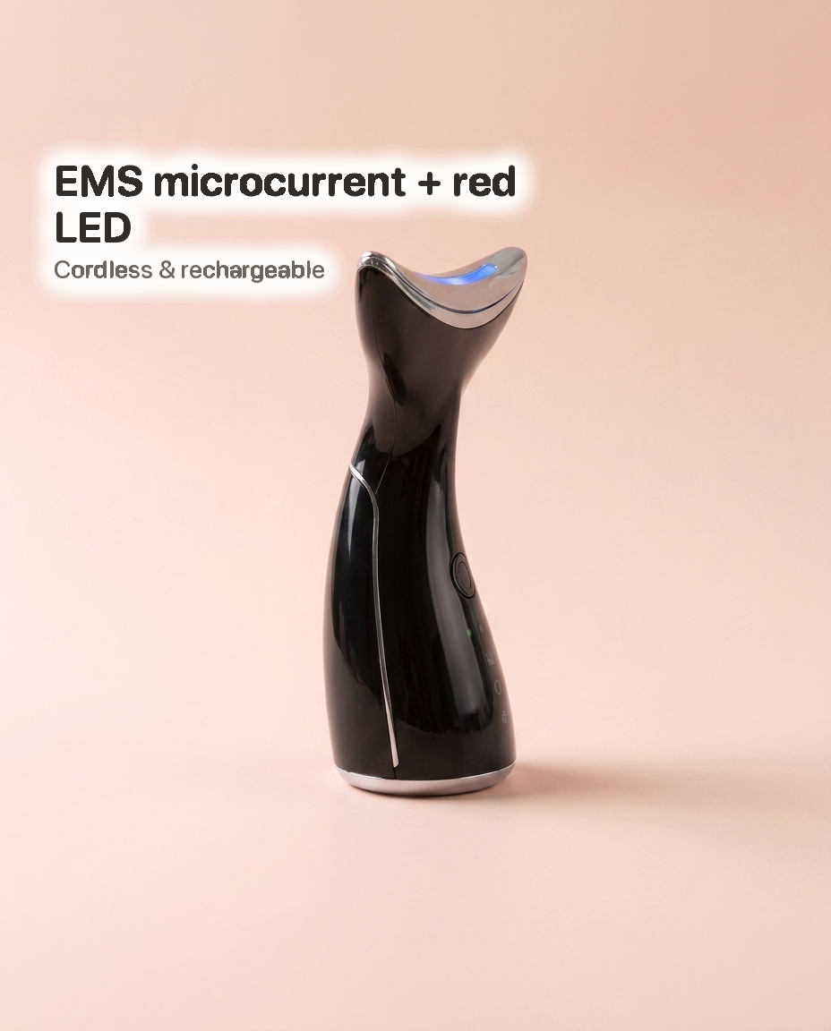 EMS microcurrent + red LED — Cordless & rechargeable