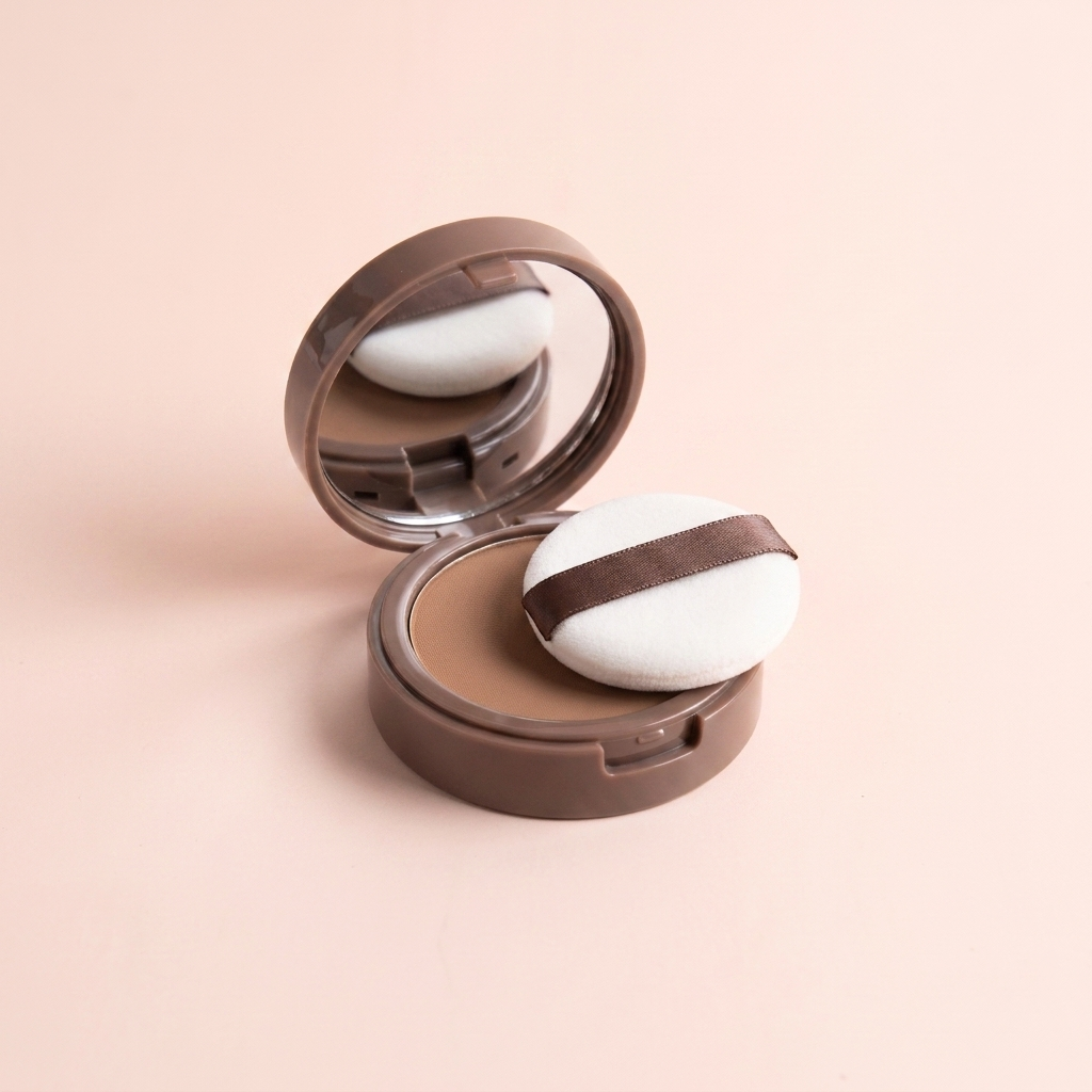 Root & Hairline Cover-Up Powder — compact open showing the powder cake and sponge