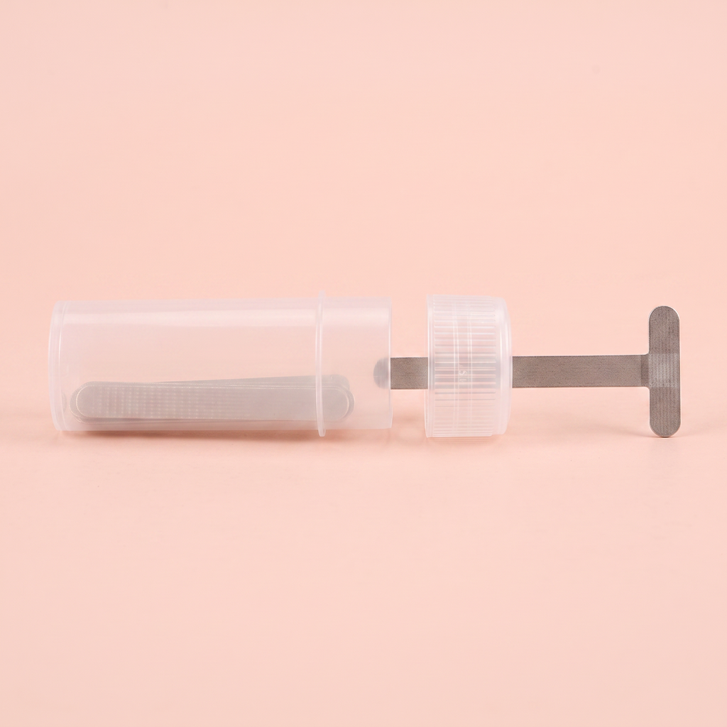 Ingrown Toenail Corrector Patch Kit — side profile view on peach background