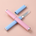 Crystal glass nail file on blush background