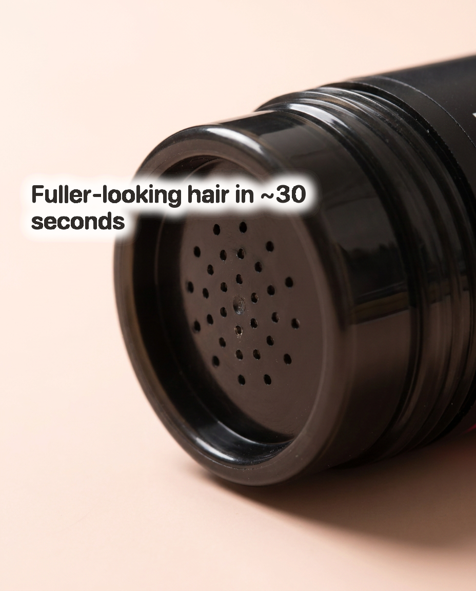 Fuller-looking hair in ~30 seconds