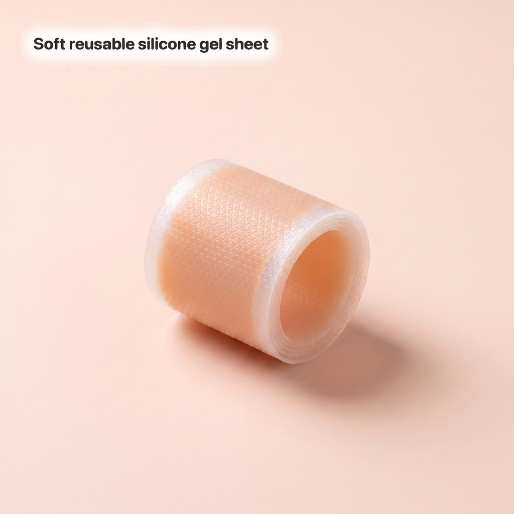 Soft reusable silicone gel sheet