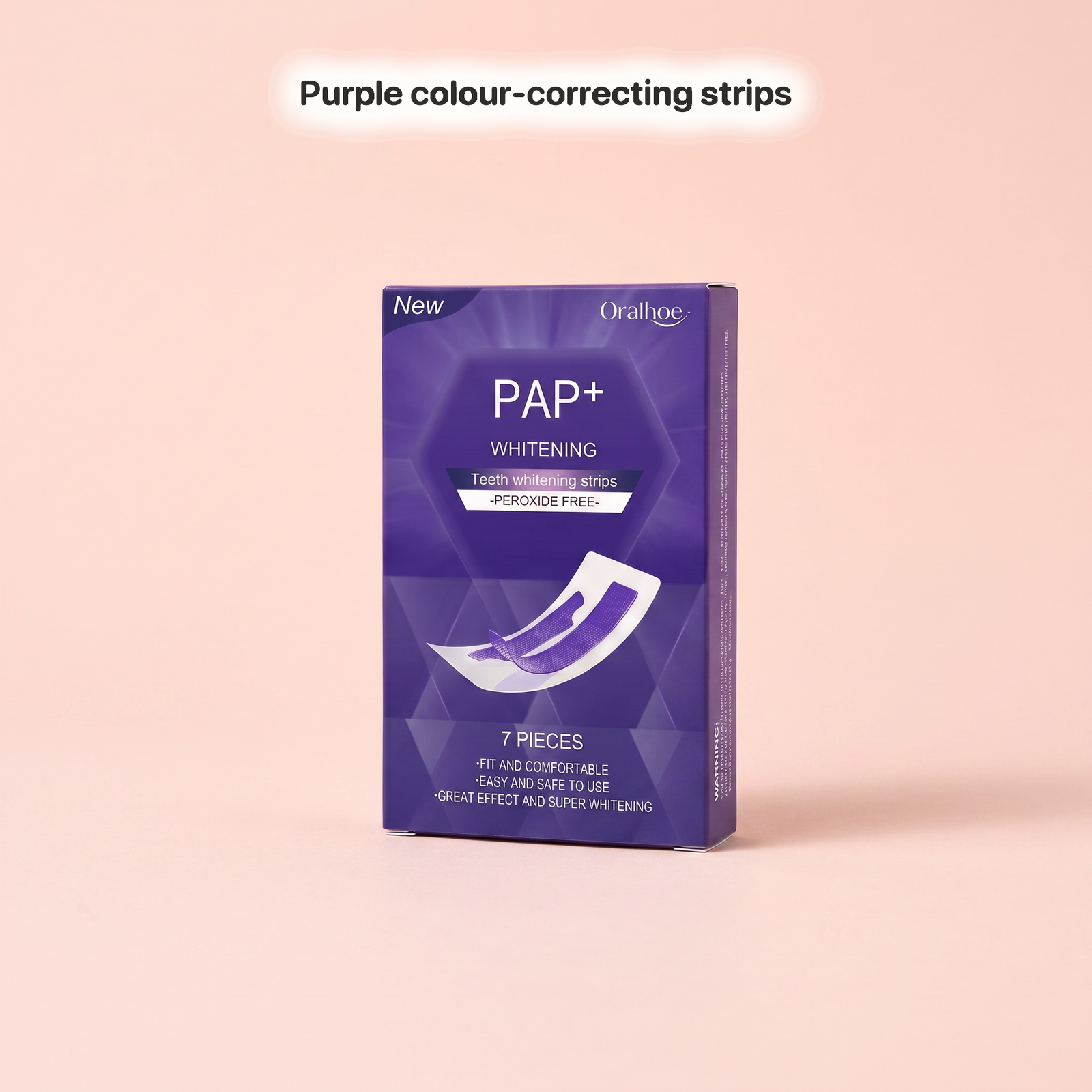 Purple colour-correcting strips